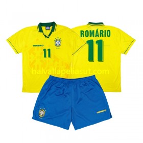 Jalkapallo Pelipaidat/Peliasut Brasilia Romario 11 Retro Lasten Kotipaita 1994 Lyhythihainen